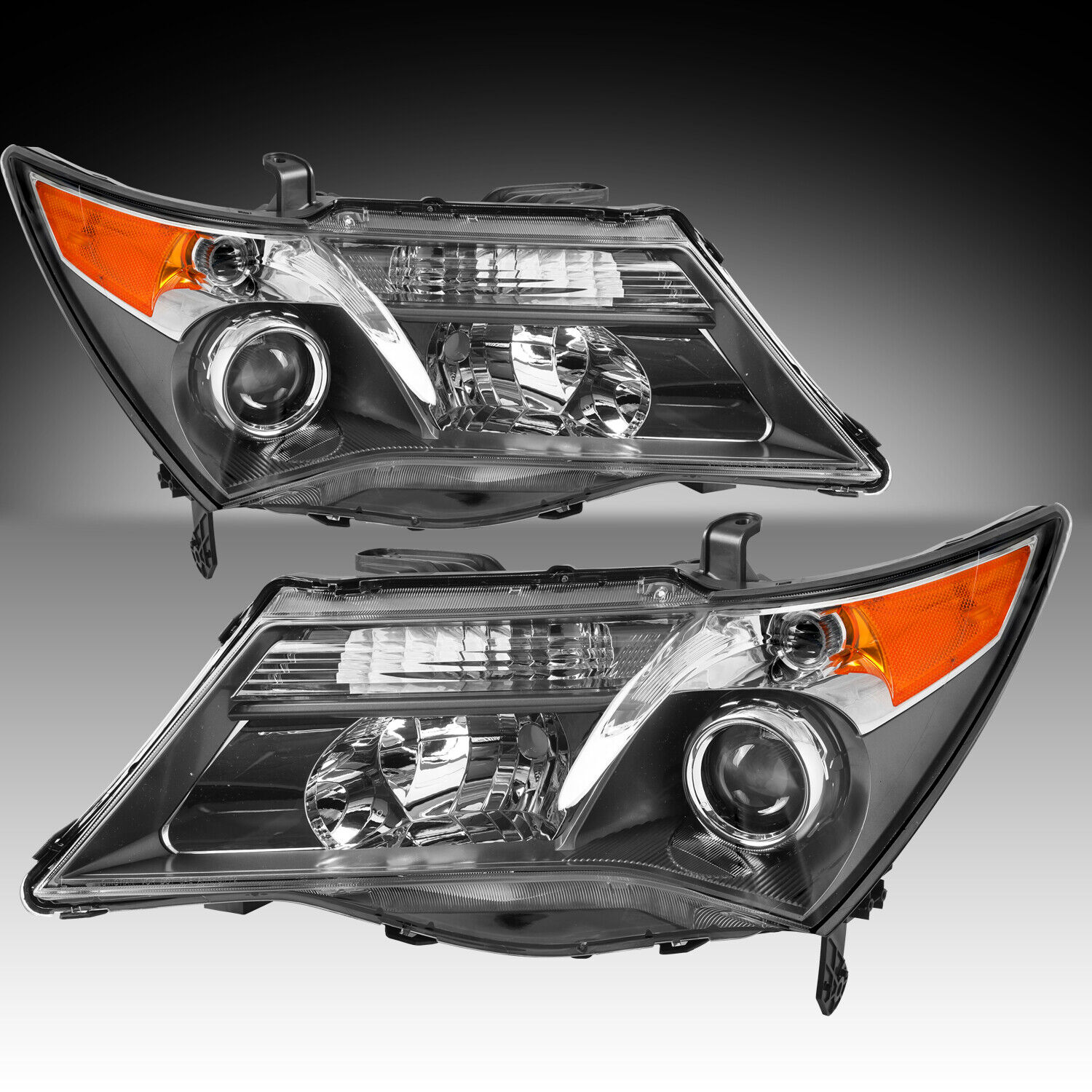 For 07-13 Acura MDX Headlights HID Headlights Assembly Pair  w/o Adaptive