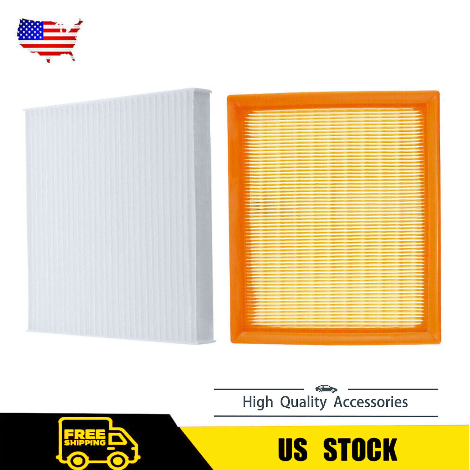 Engine & Cabin Air Filter Combo Set For 2010-2015 Toyota Prius 4-Door l4 1.8L