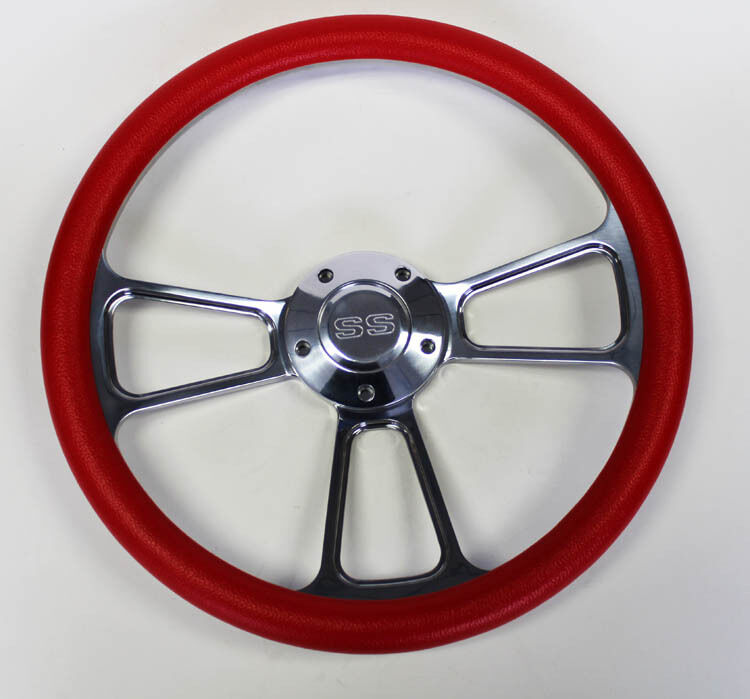 Chevrolet Chevelle El Camino Nova Steering Wheel Red & Billet 14