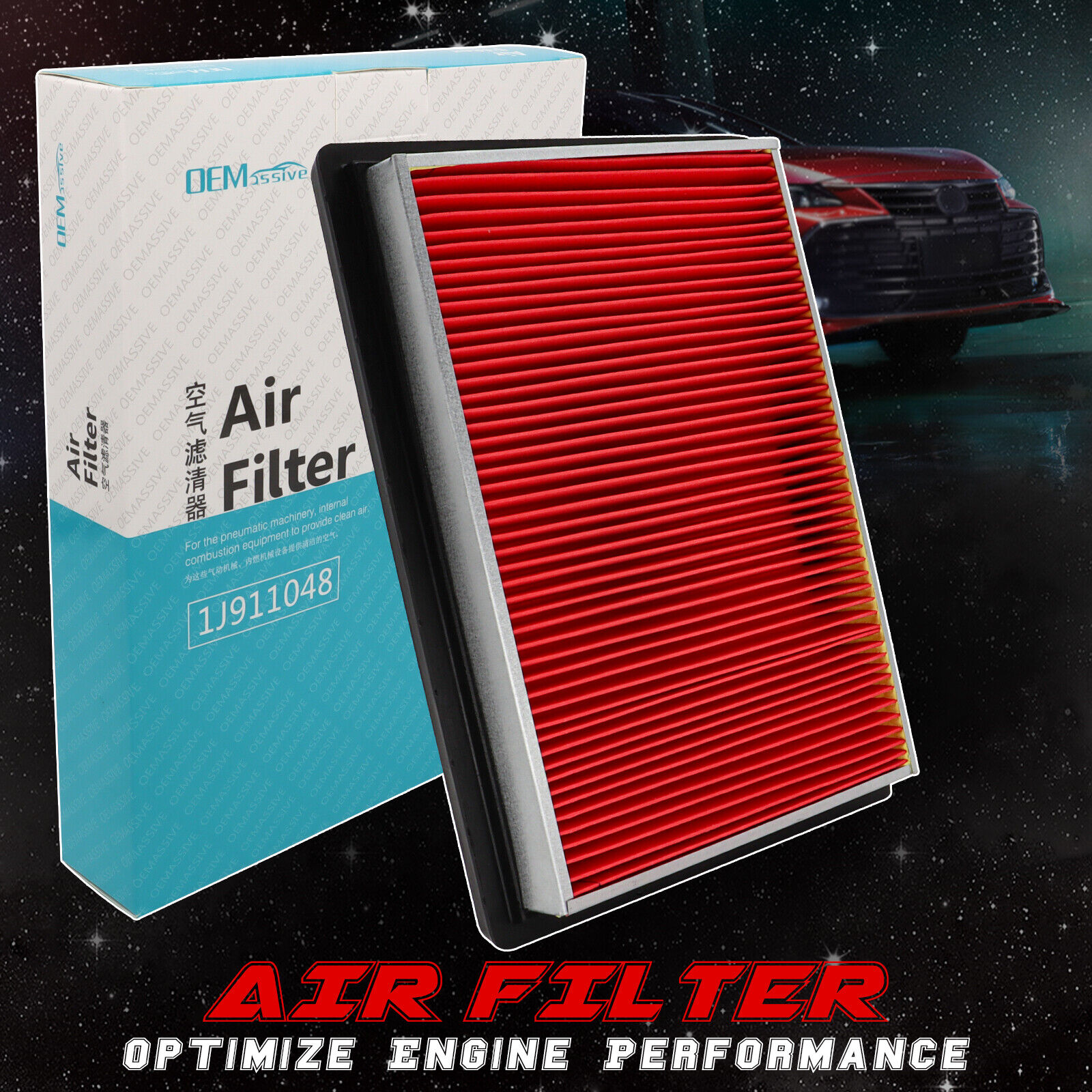 OEMASSIVE  Engine Air Filter For Nissan Juke Sentra 300ZX Infiniti 16546-30P00
