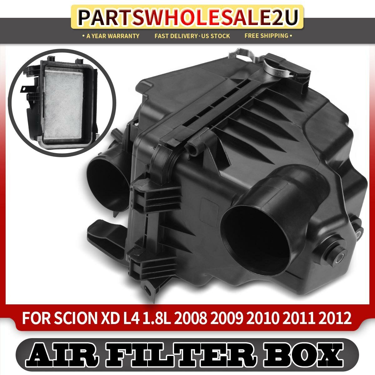Air Cleaner Intake Filter Box Housing Assembly for Scion xD 2008 2009 2010-2012