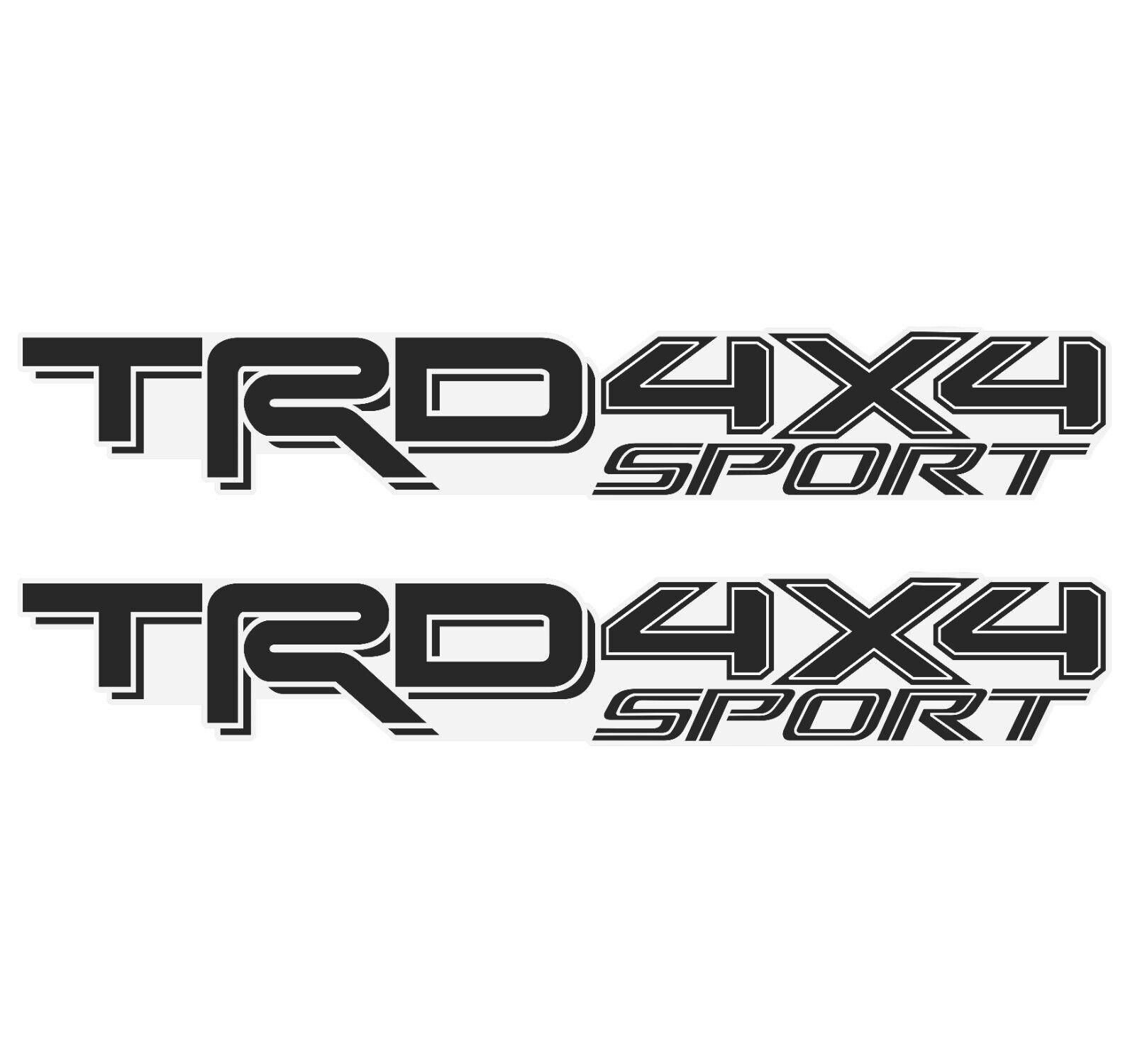 2X GOL HOOK TDR 4x4 Sport Decals for Tacoma, Replacement Sticker, Matte Black