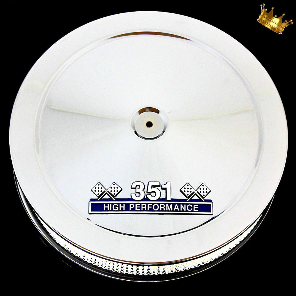 Chrome Ford 351 Air Cleaner With 351 Emblem Fits Ford 351 Windsor Engines