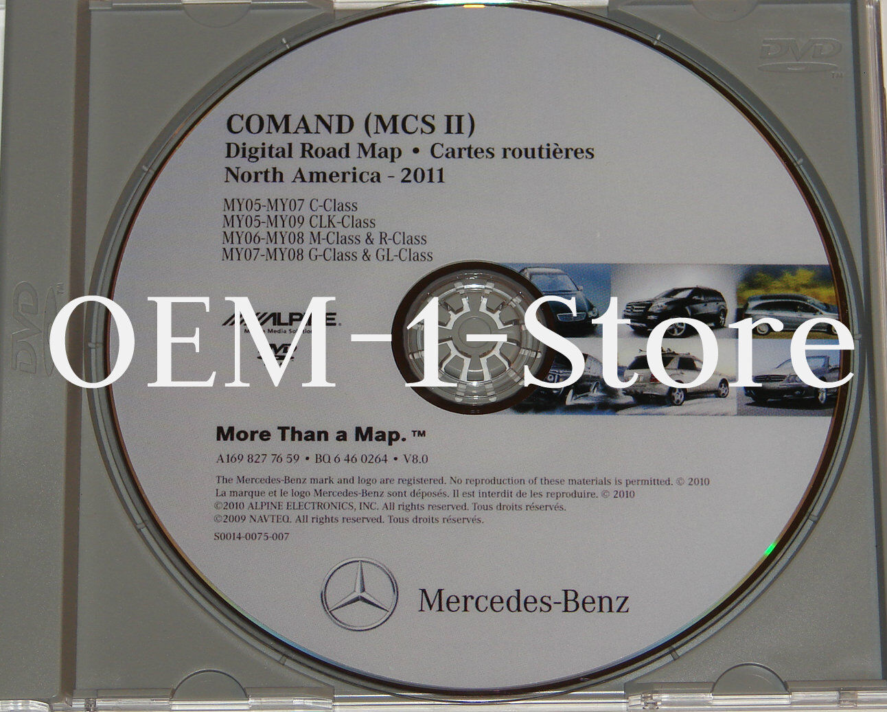 2011 UPDATE 2008 2009 MERCEDES CLK350 CLK550 CLK63 AMG NAVIGATION MCS II CD DVD 