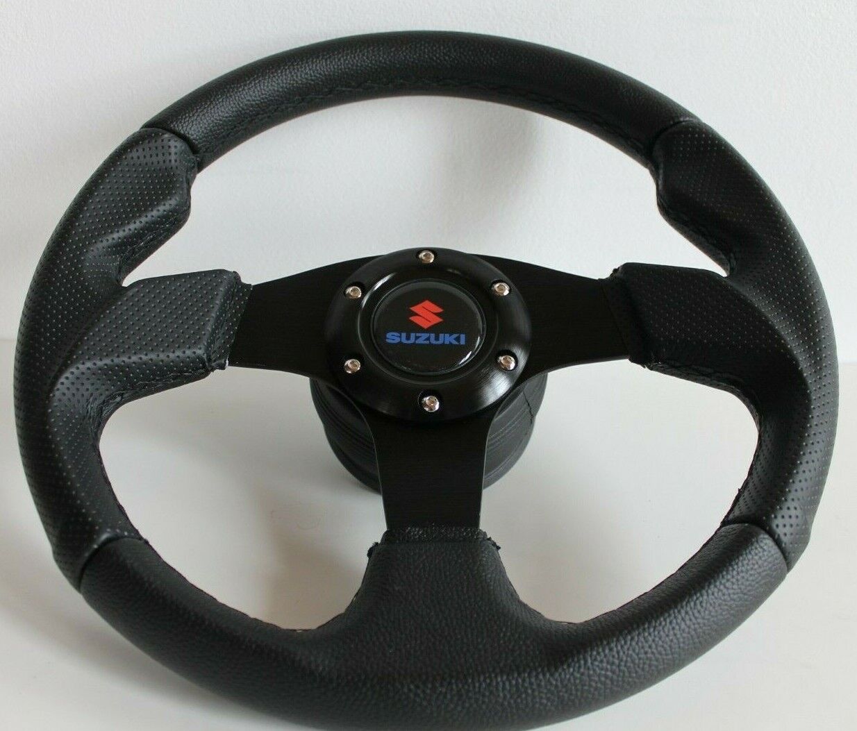 Steering Wheel Fits SUZUKI SAMURAI Sidekick Santana Jimny Swift 81-98 Leather 