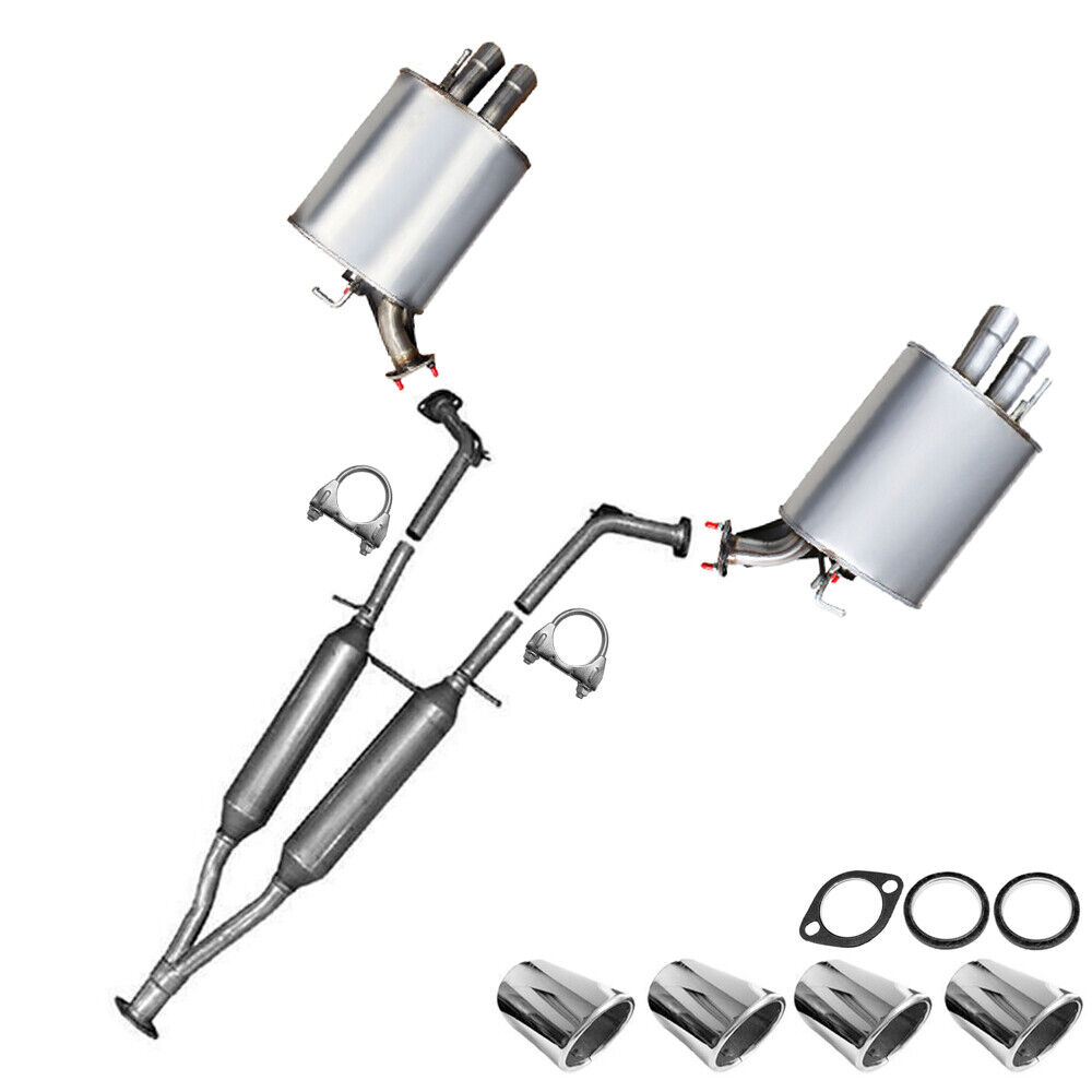 Resonator Pipe Muffler Exhaust System Kit fits: 2006-2010 Infiniti M35 M45
