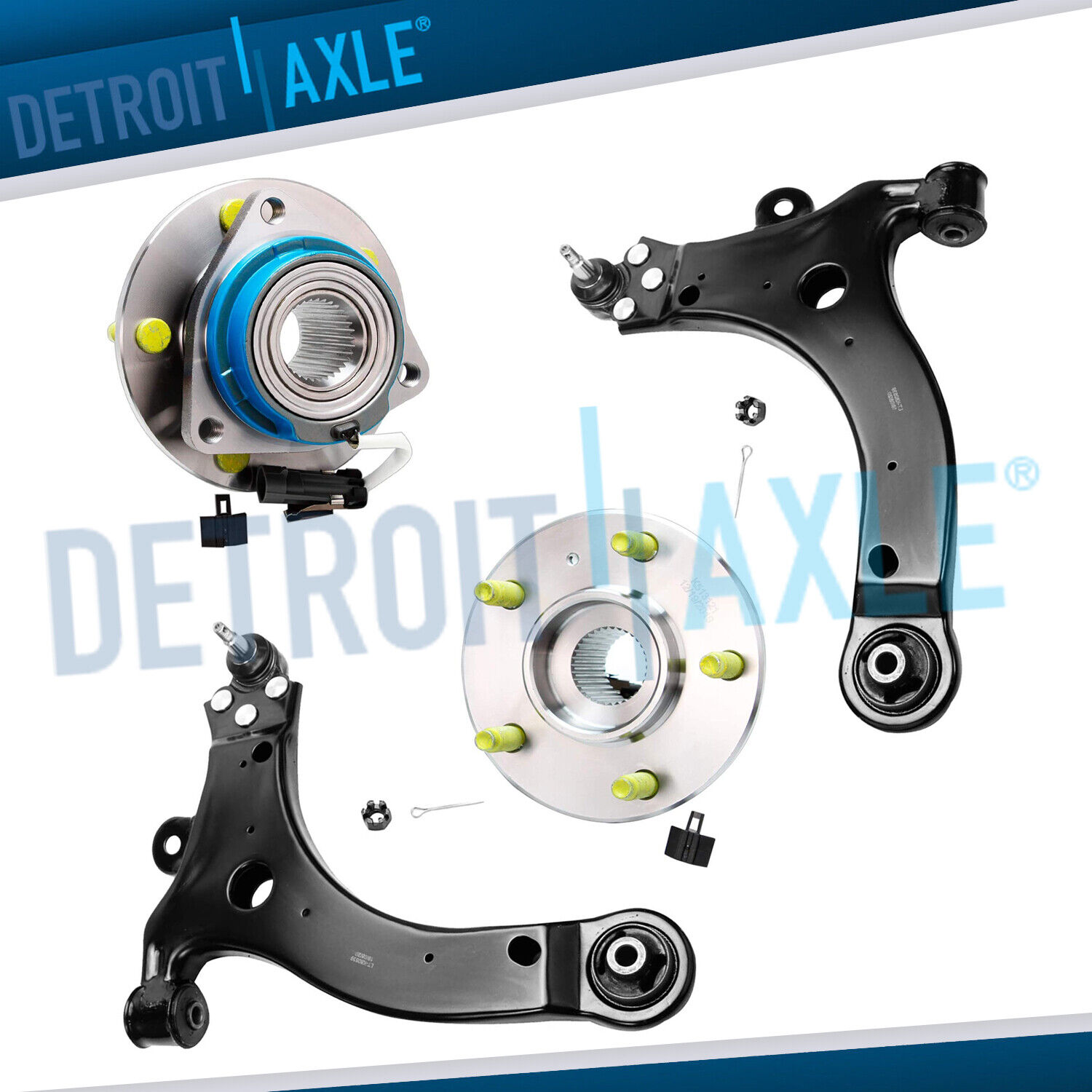 Front Lower Control Arm Wheel Bearing Hub Kit for Impala Monte Carlo Grand Prix 