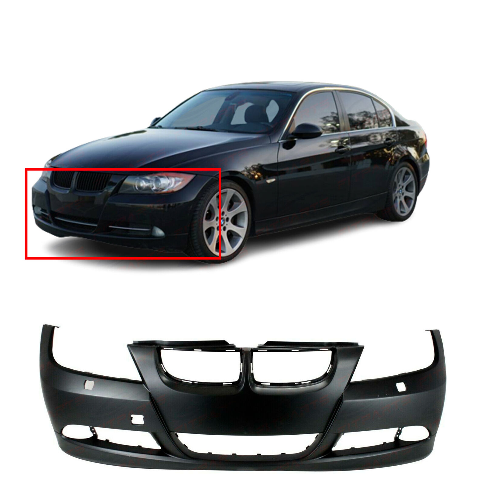 Front Bumper Cover for 2006 2007 2008 BMW 323 325 328 330 335 i/xi 3 series