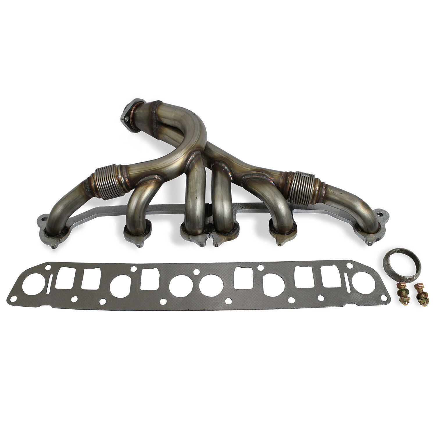 Stainless Steel Manifold Header For 91-99 Jeep Wrangler Exhaust Cherokee 4.0L TJ