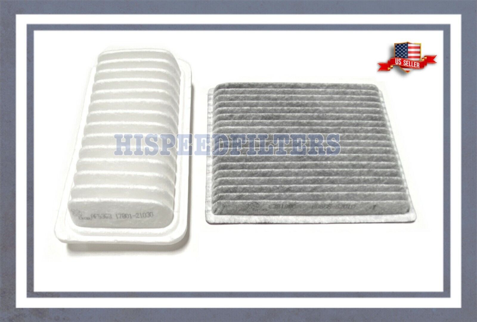 ENGINE AND CARBON CABIN AIR FILTER for 04-06 Scion xA & xB / 2000-05 Toyota Echo
