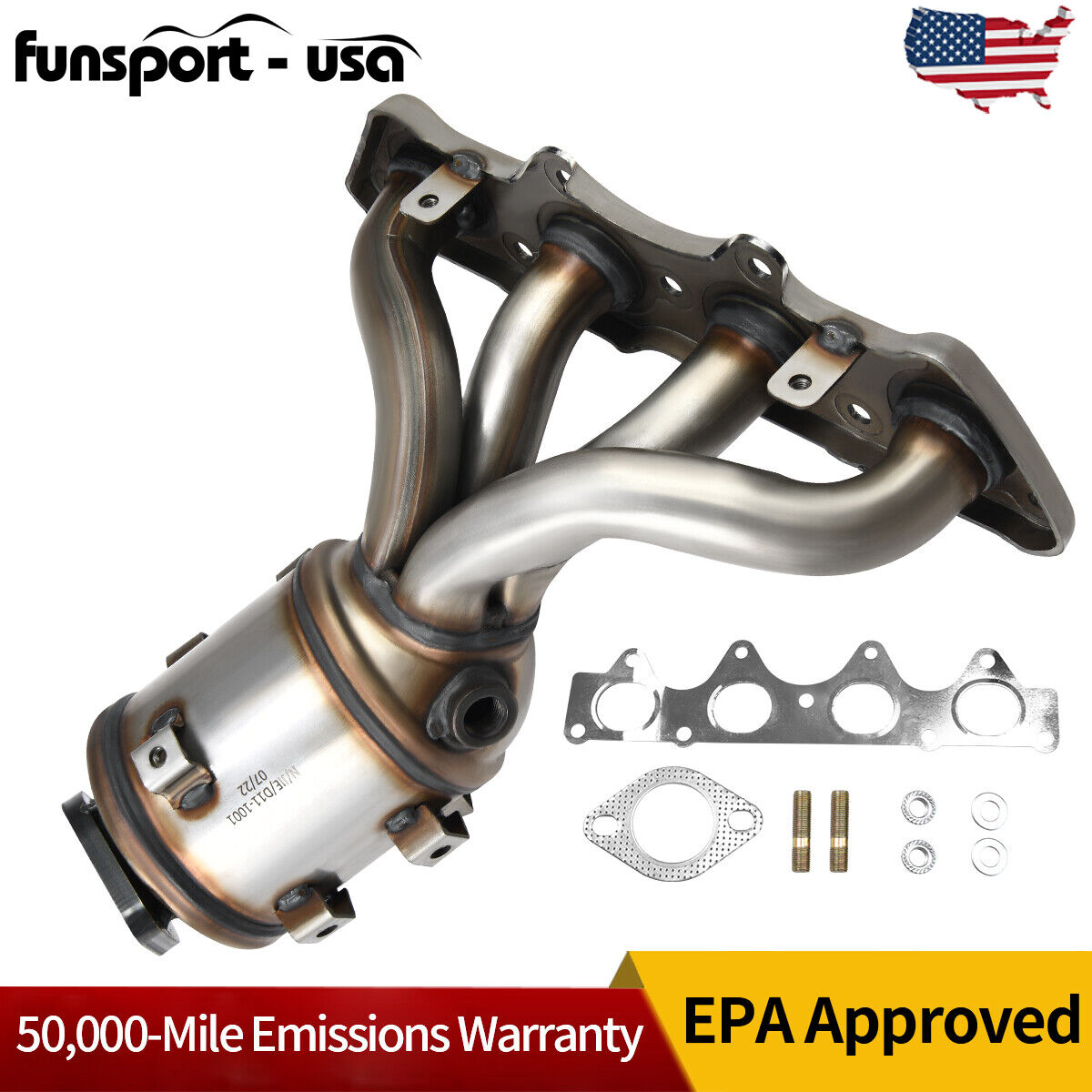 Exhaust Manifold Catalytic Converter For 2012-2017 Hyundai Accent Veloster 1.6L
