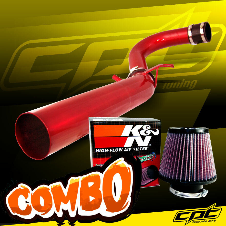 For 11-20 Dodge Charger/Challenger 3.6L V6 Red Cold Air Intake + K&N Air Filter