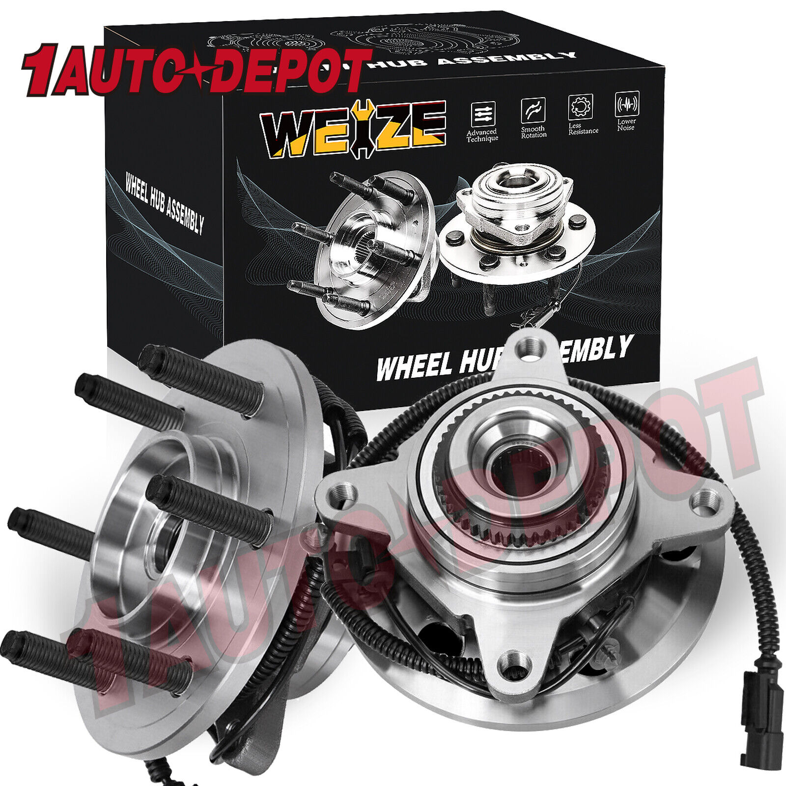 Pair 515142 Front Wheel Bearing Hubs For Ford F-150 Expedition 2011-2014 4WD 4x4