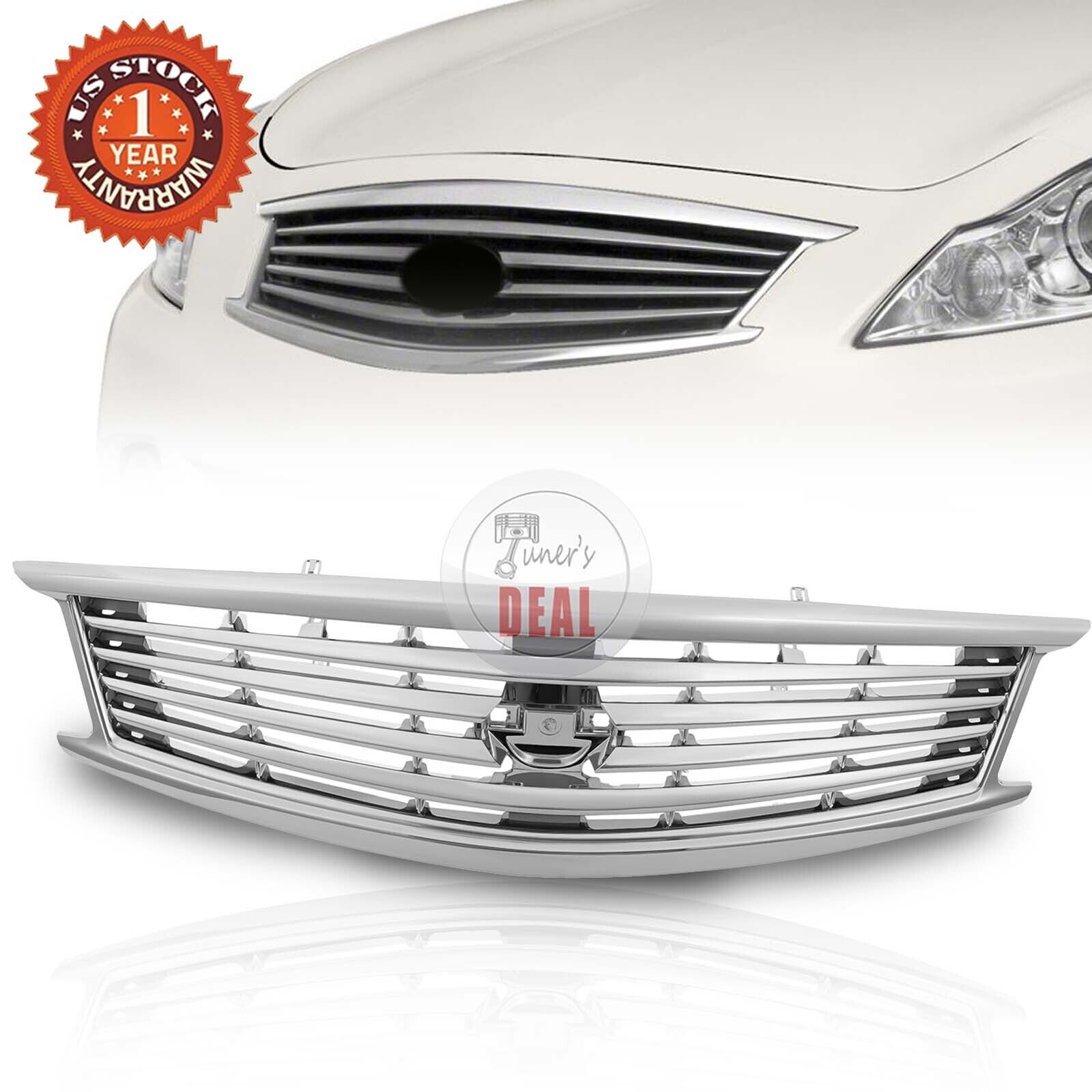 Chrome Grill For Infiniti G37 2010-2013 G25 Q40 Front Grille 62310-1NF1A