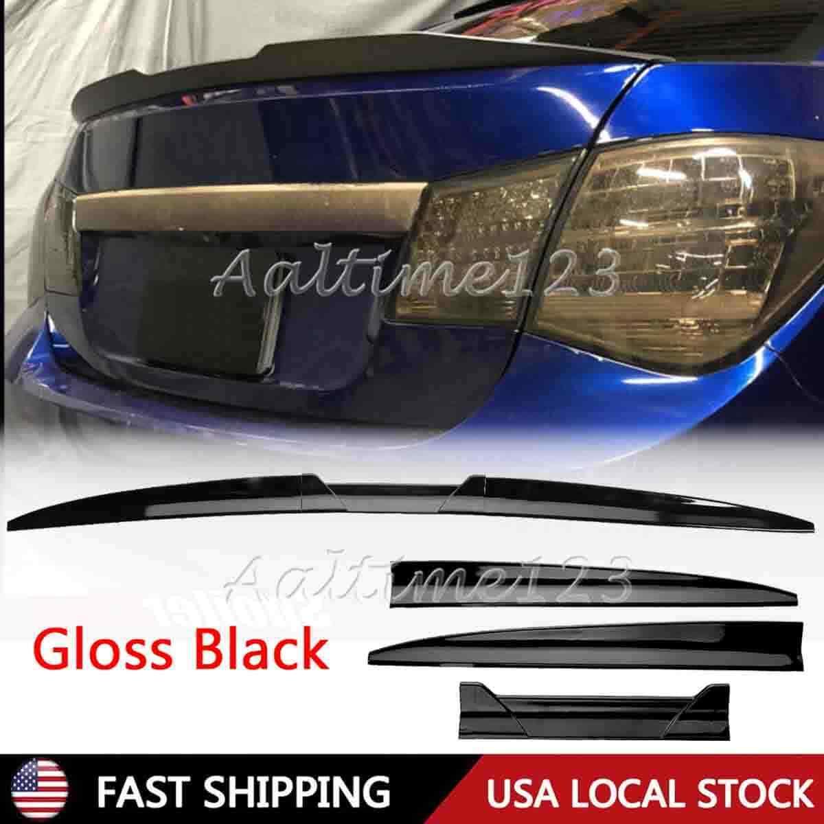 For Chevrolet Cruze Sedan 2011-2019 Glossy Rear Trunk Spoiler Wing Lip Adjust