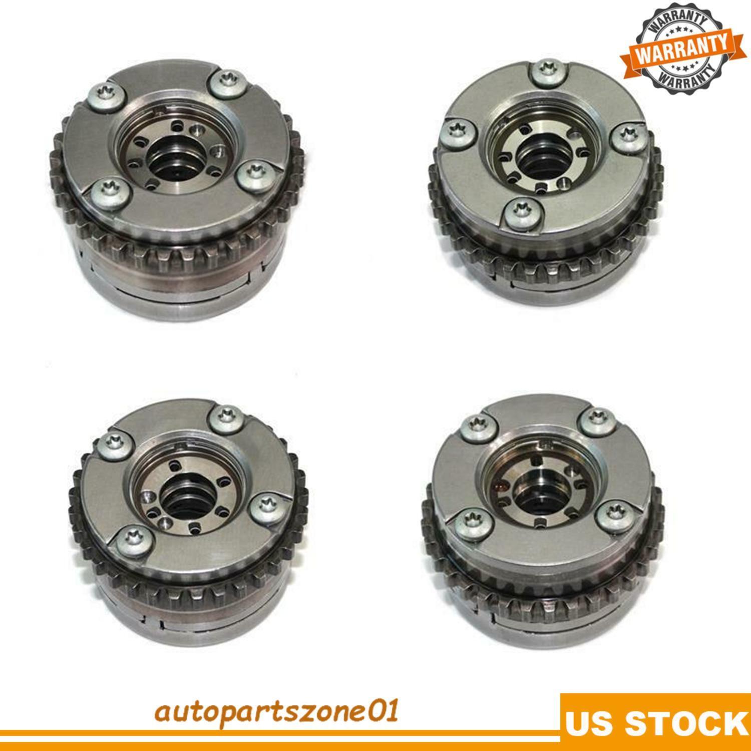 4Pcs Intake & Exhaust Camshaft Adjusters Set for Mercedes W222 W166 M276 C43 AMG