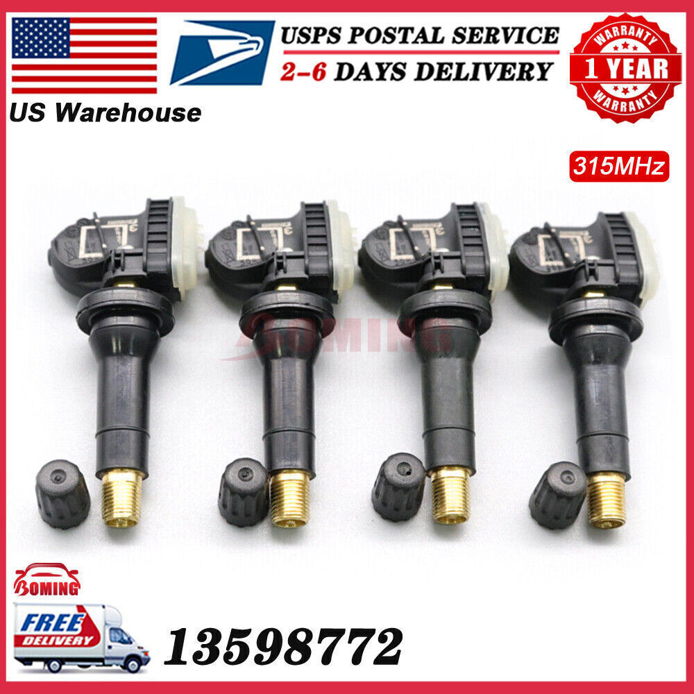 4PCS For GM ACDELCO TPMS Tire Pressure Monitoring Sensor 13598772 13598771 NEW