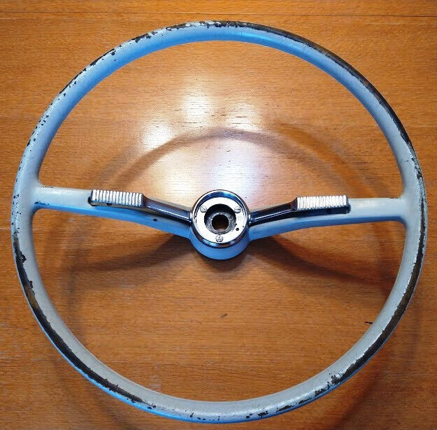 Karmann Ghia OEM Steering Wheel White From 1965 Volkswagen With Horn Ring
