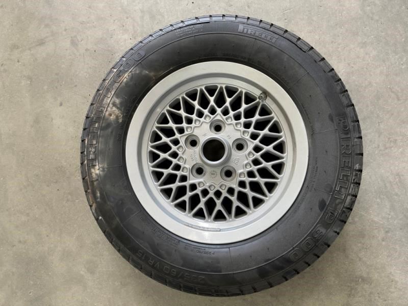 88-93 Jaguar XJS V12 15x6-1/2 SPARE Wheel Rim w Tire As Shown 