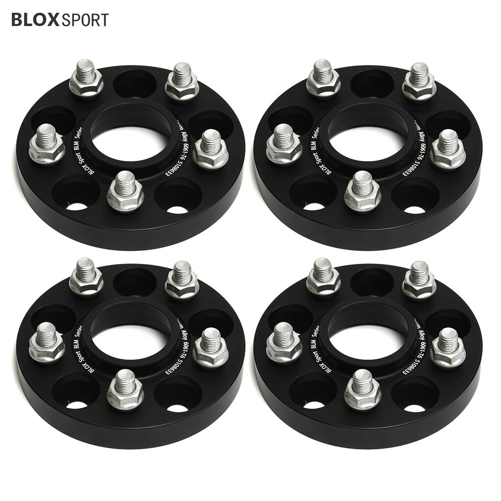 4Pc 15mm + 20mm Ford Focus Alloy Wheel Spacers 5x108 5x4.25 63.3 Bore Lug 12x1.5