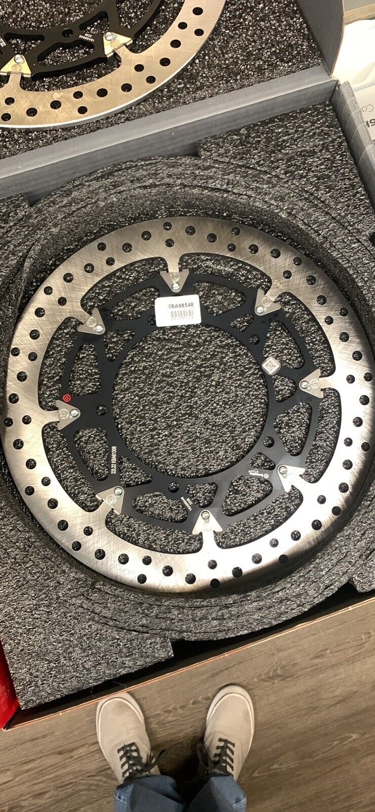NIB Brembo 208A98548 320mm x 5.5mm Rotors For Yamaha YZF-R1 And Other Models
