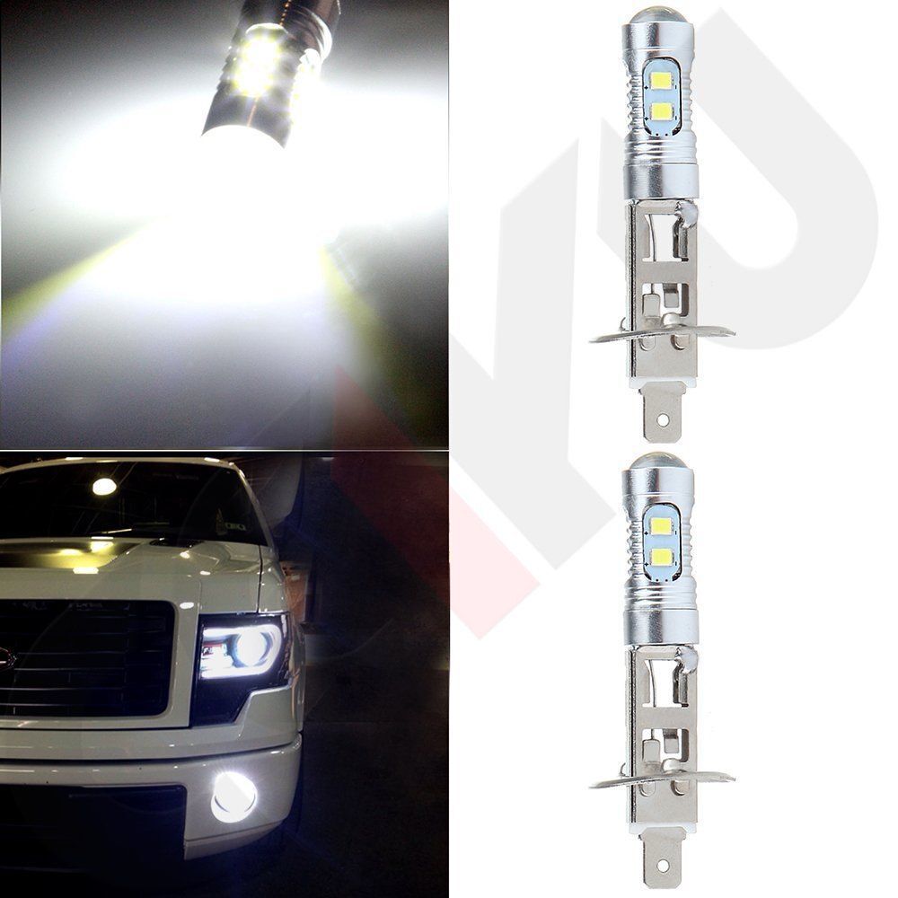 2PC NEW H1 6000K Super White 55WLED Headlight Bulbs Kit Fog Driving Light