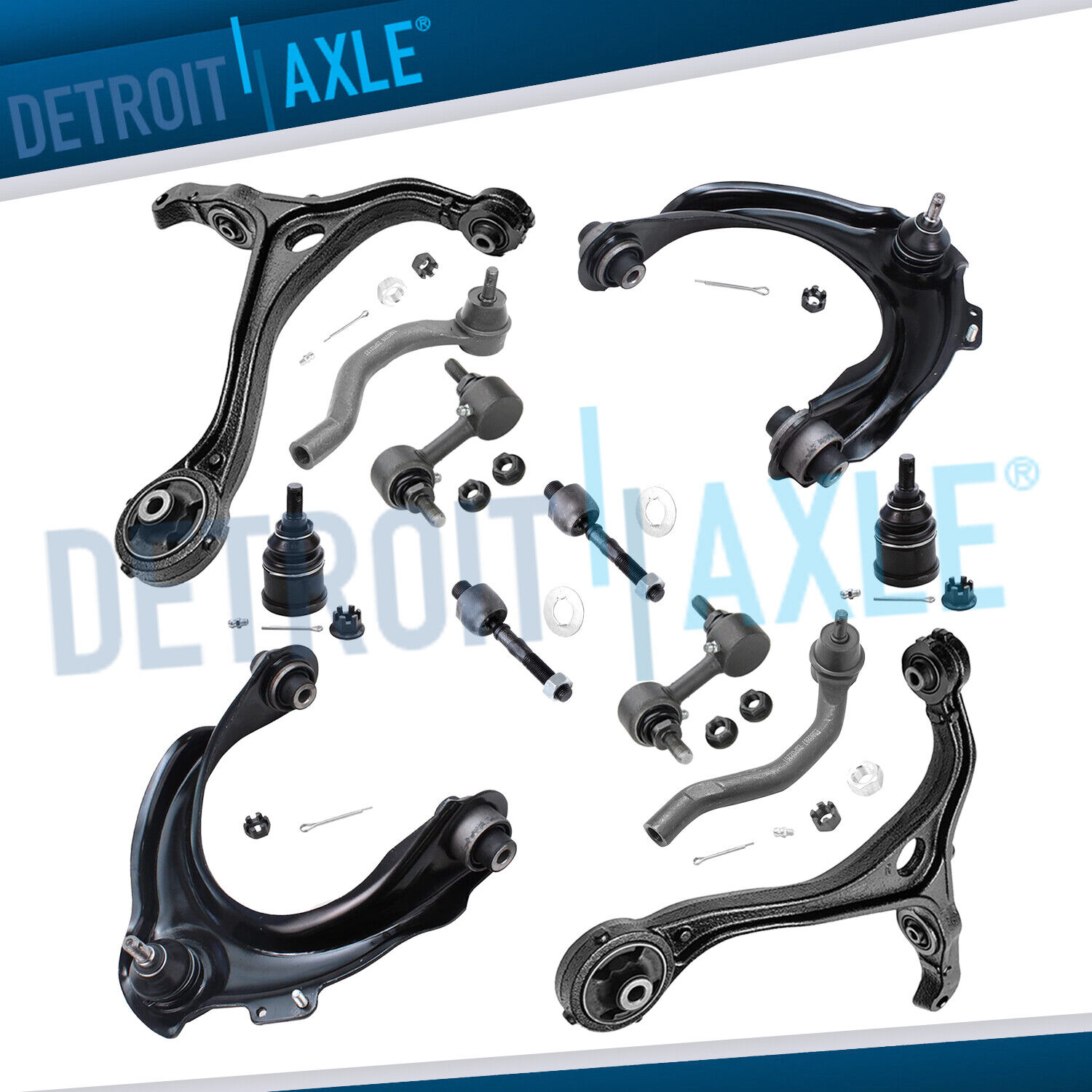 Front Control Arms Tie Rods Sway Bars for 2003 2004 2005 2006 2007 Honda Accord