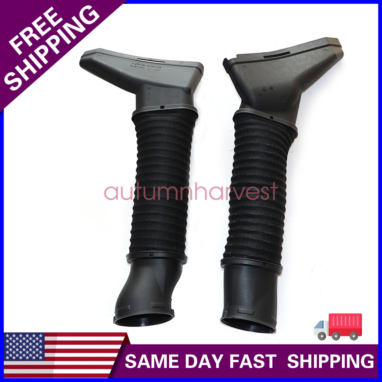 2 Air Intake Hose 2780904982 For Mercedes-Benz S550 S63 AMG 2014-2017 Left Right