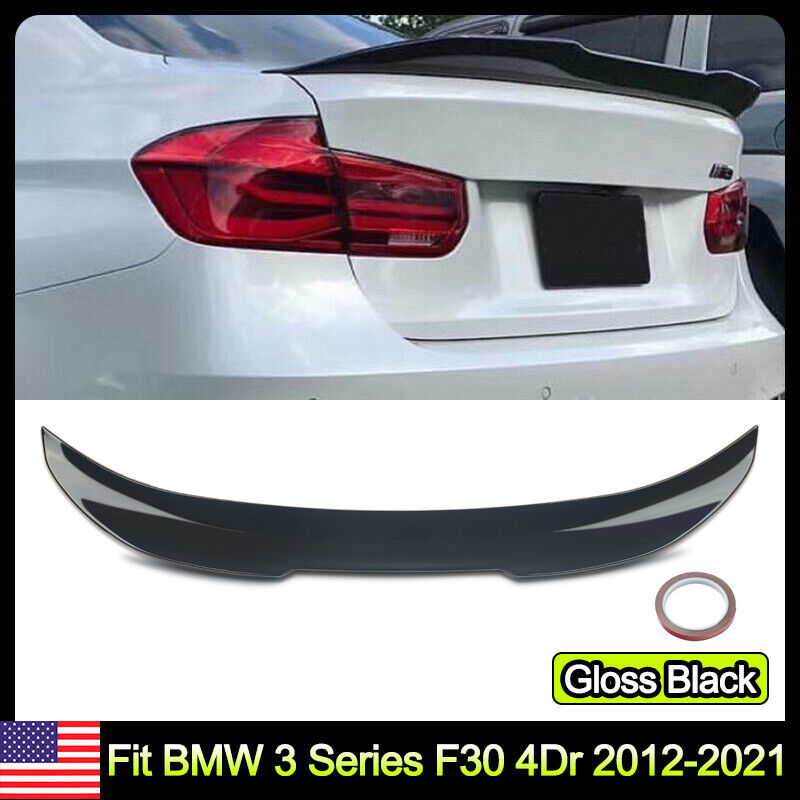 2012-2018 For BMW F30 F80 M3 320i 328i 330i Gloss Black PSM Style Trunk Spoiler