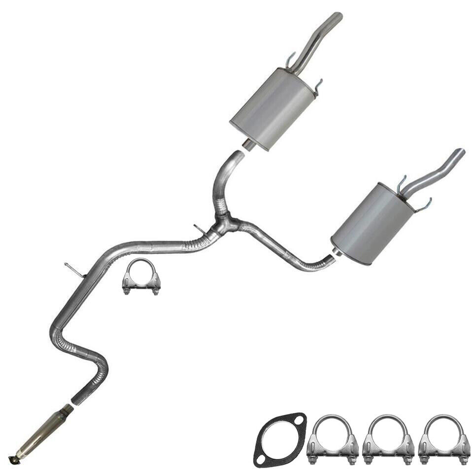 Resonator Muffler Pipe Exhaust System Kit  compatible with : 2006-2011 Impala
