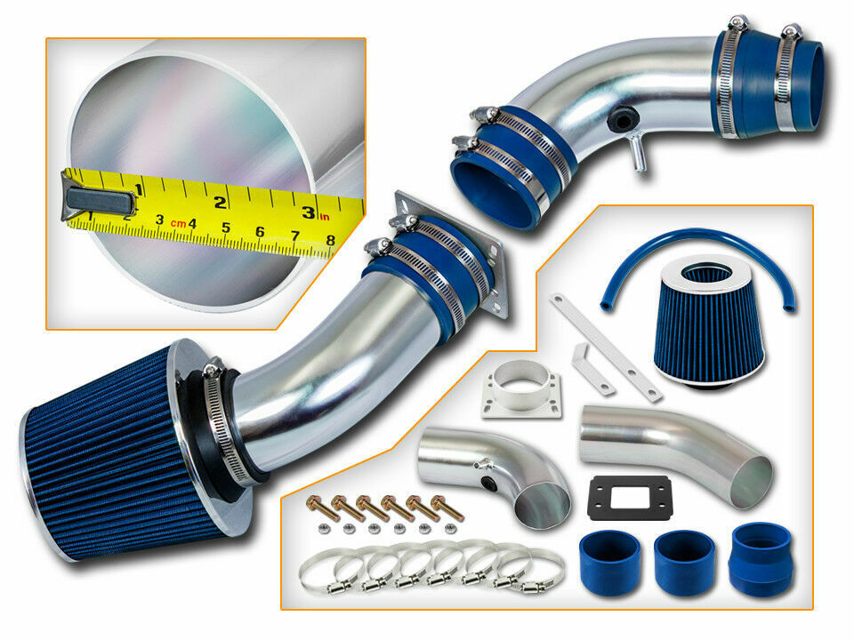 RAM AIR INTAKE KIT + BLUE DRY FILTER FOR 95-97 Ford Ranger / Mazda B2300 2.3L L4
