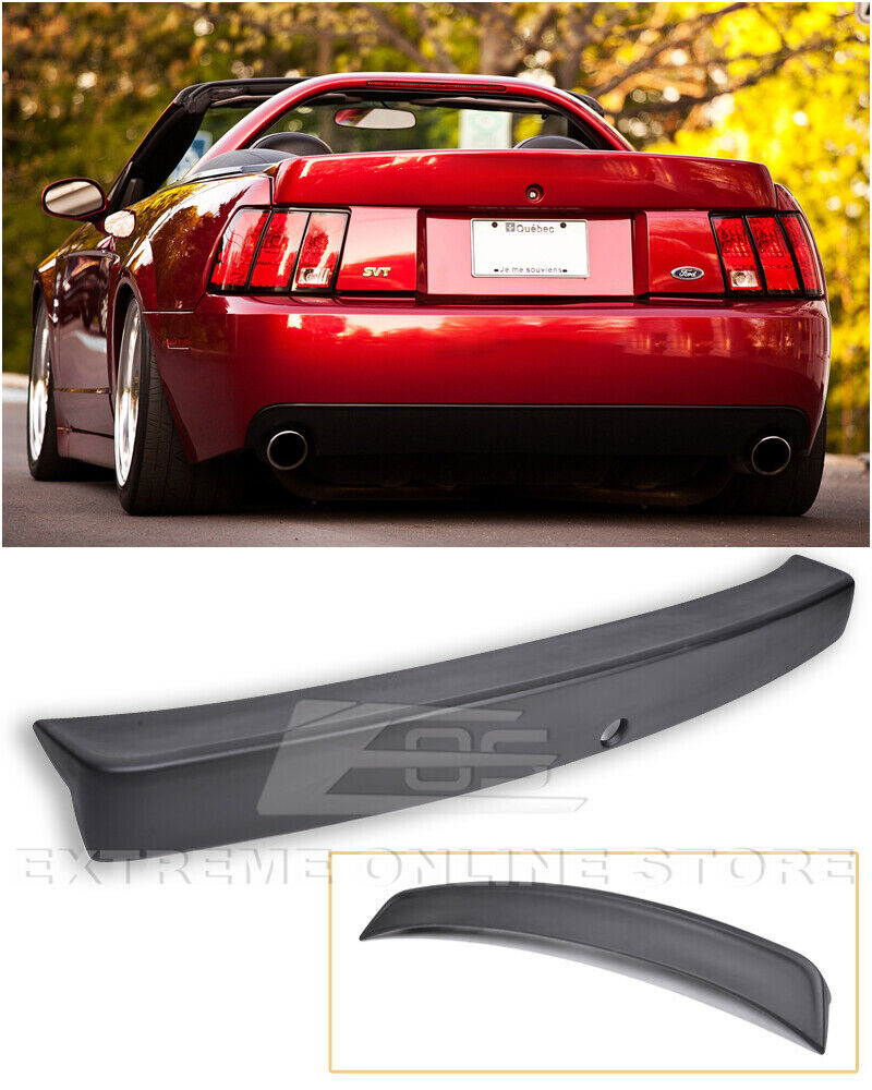 For 99-04 Ford Mustang CBR Style Rear Wing Trunk Spoiler w/ Brake Light Deleted