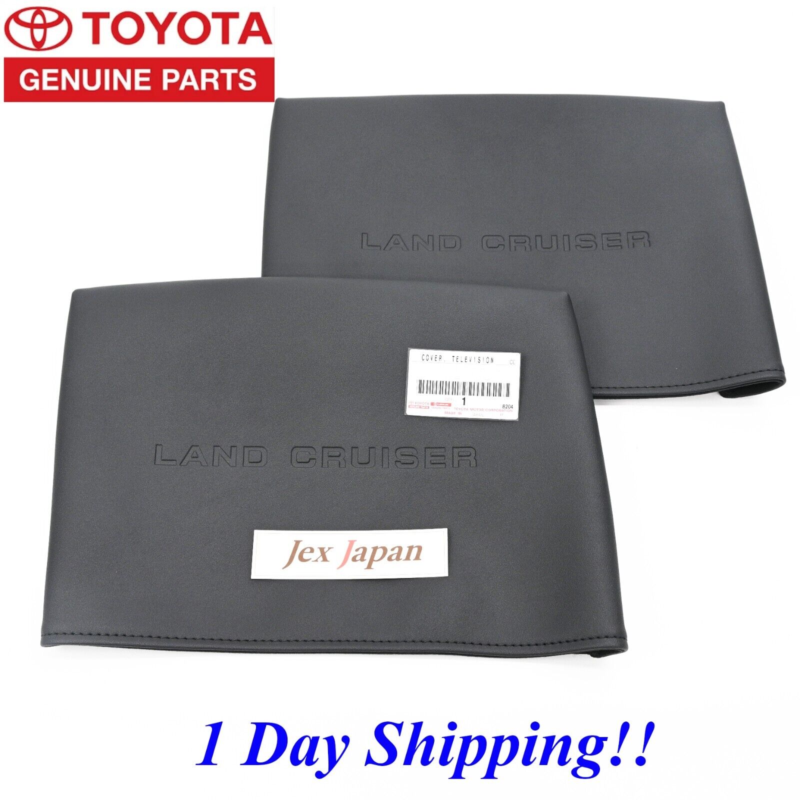 Toyota Genuine Land Cruiser 300 200 Rear Entertainment Monitor Cover set of 2