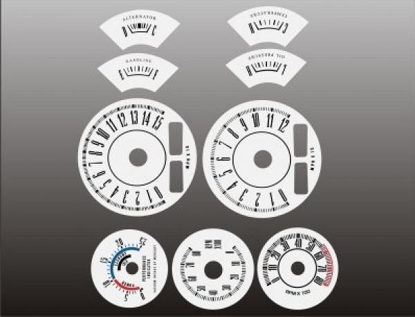 White Face Gauges for 1967-1969 Plymouth Barracuda Rallye