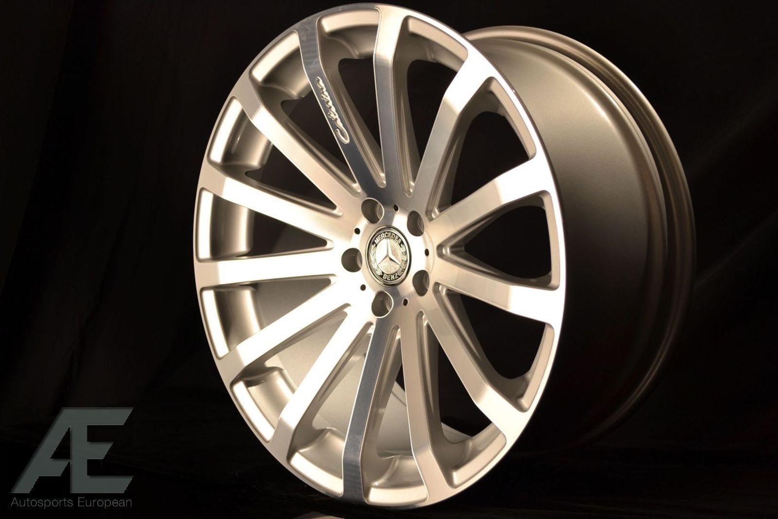 20-inch Mercedes Wheels/Rims Silver Machine HR9 5x112 Lugs