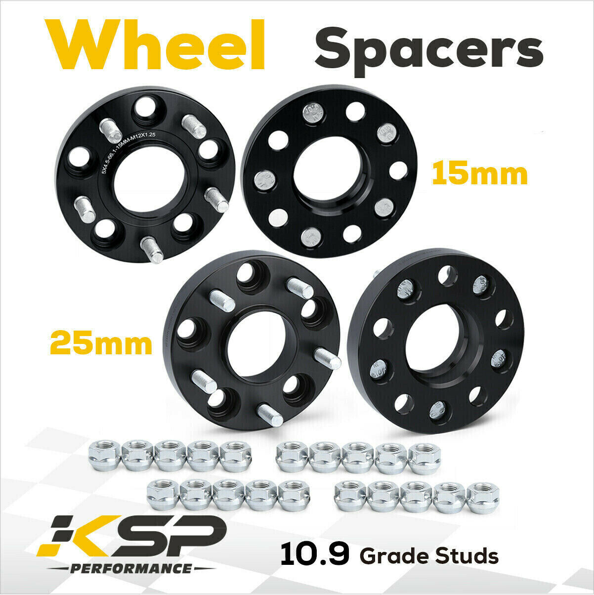 15mm + 25mm 5x4.5 to 5x114.3 Wheel Spacers For Infiniti G35 G37 Nissan 350Z 370Z