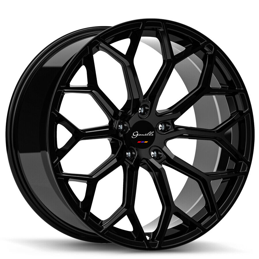 20'' Giovanna Monte Carlo Wheels Gloss Black Tires Mustang GS350 Infinity Q50