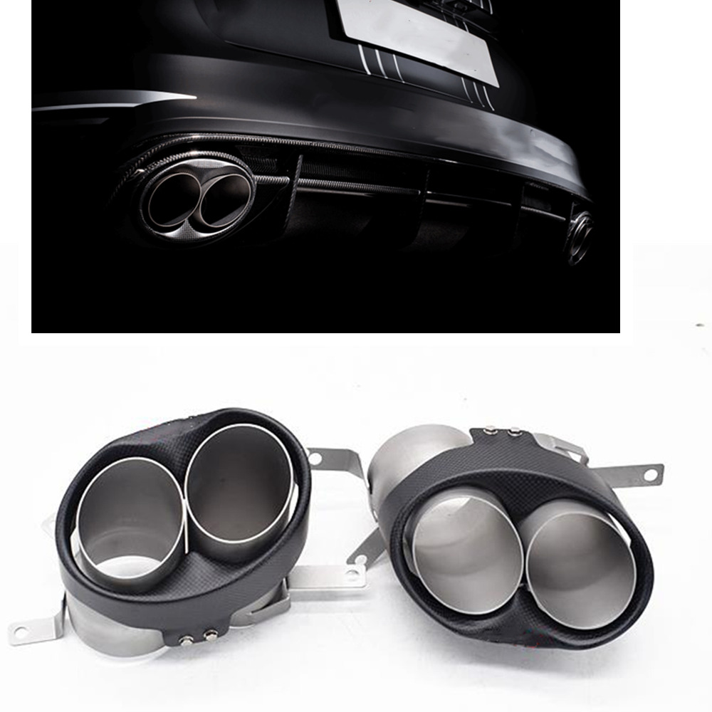 Car Rear Exhaust Muffler Pipe Tips For Audi S7 S6 S5 S4 S3 RS7 RS6    RS3