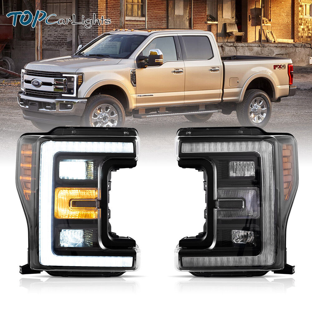 LED Headlights For 2017-2019 Ford F-250 F350 F450 F550 Super Duty w/Sequential