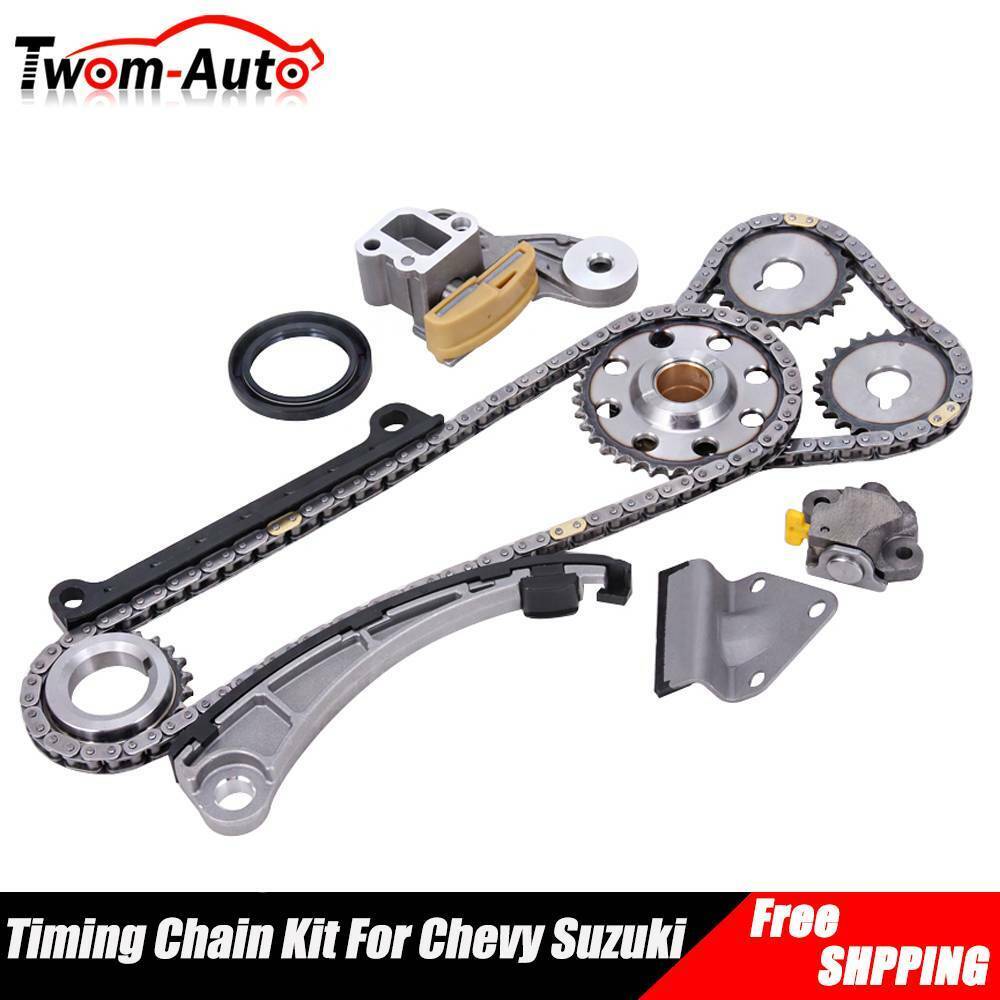 Timing Chain Kit For Chevy Tracker Suzuki 96-03 1.8L 2.0L l4 DOHC J18A J20A USA