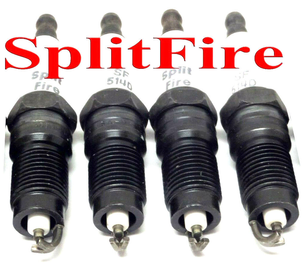 4 Spark Plugs Splitfire Ford E150 Escort F150 Focus Mustang 1.9L 2.0L 3.8L 3.9L