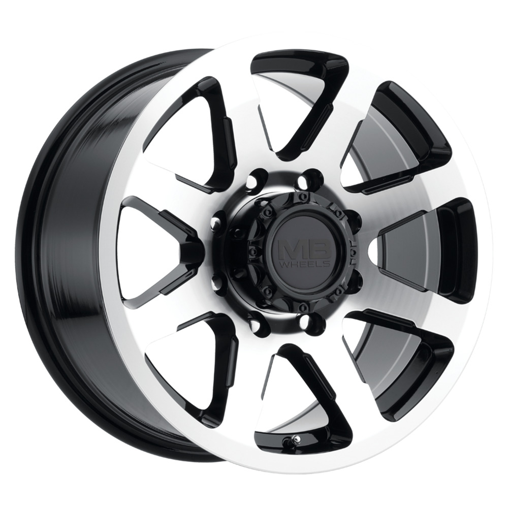 4 New 17X8.5 18 8-165.1 MB Wheels Legacy Black Wheels/Rims 17 Inch 60028