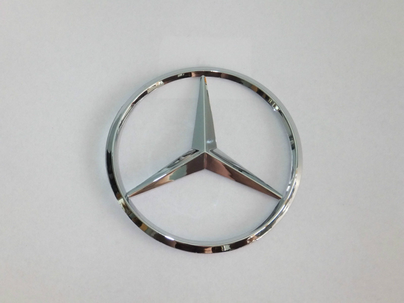 90mm Chrome Star Rear Trunk Emblem Logo Badge Decal Sticker for Mercedes Benz