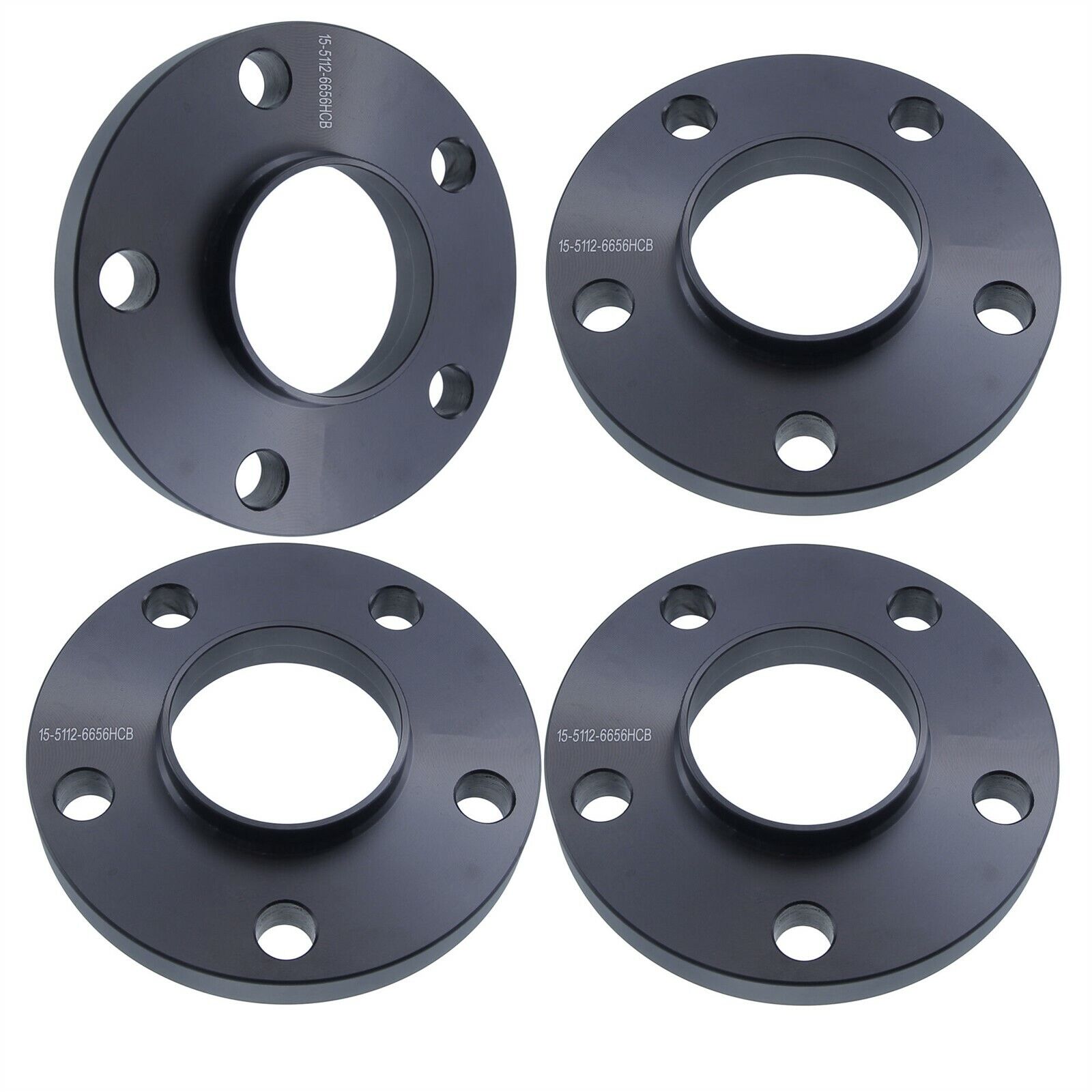 4x 15mm Hubcentric Wheel Spacers 5x112 fits Audi S5 RS5 A7 A5 A4 A6 A7 RS7 S4 Q5