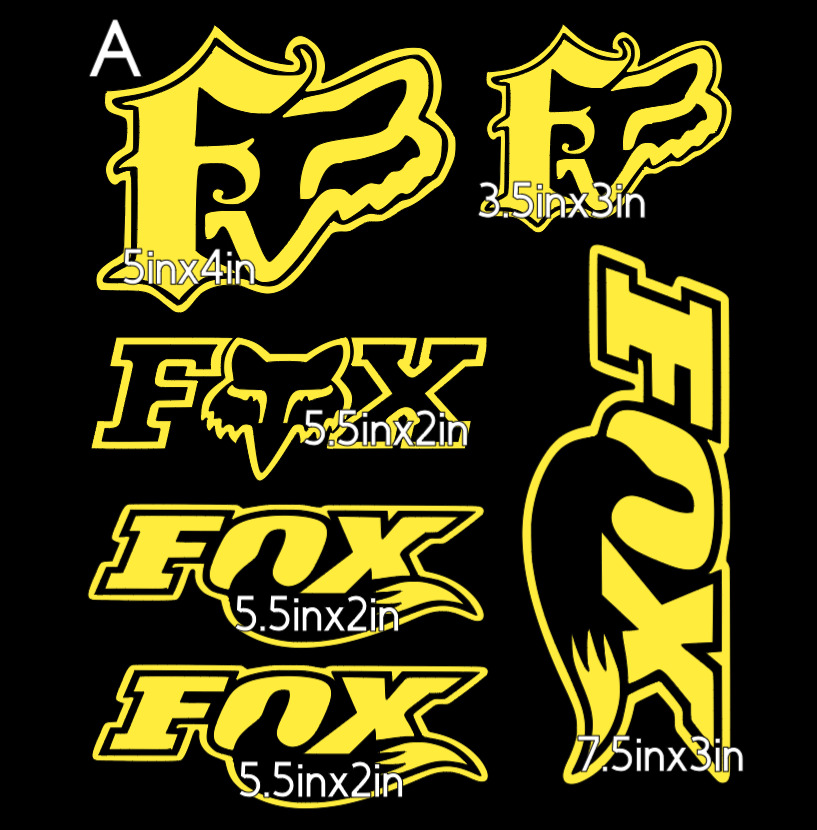 FOX RACING MX die cut vinyl decals #66