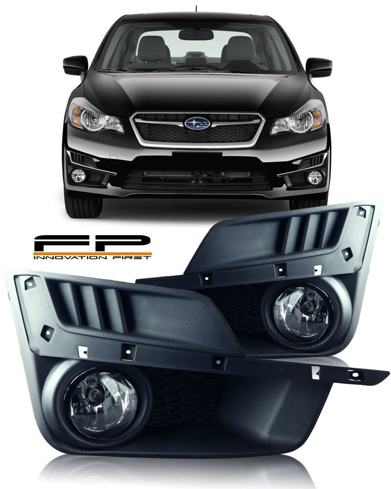 For 2015 2016 Subaru Impreza Fog Lights Clear + Wiring Kit Switch Complete Kit
