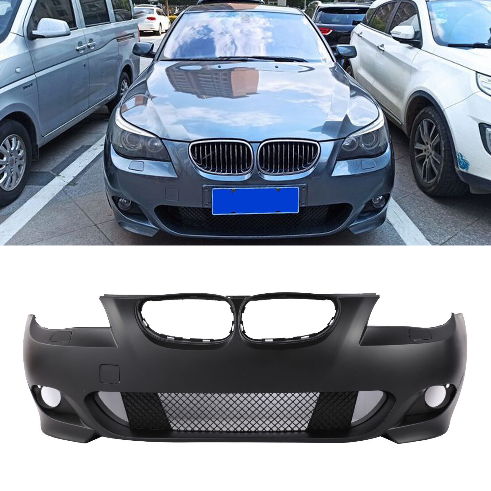 Mtech Style Front Bumper Cover For BMW 5 SERIES E60 525i 530i W/O PDC Holes