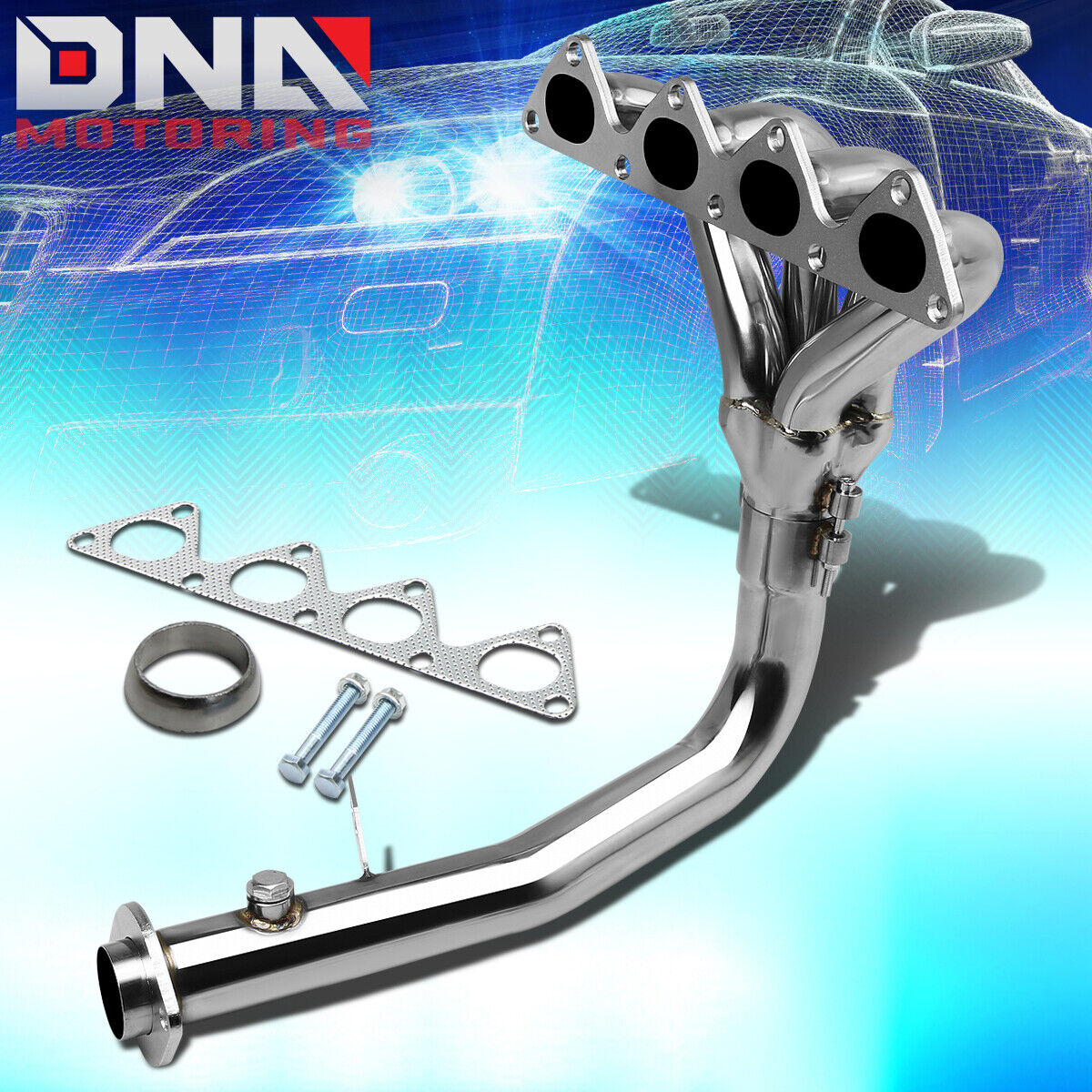 STAINLESS STEEL 4-1 HEADER FOR 92-93 ACURA INTEGRA B18A1 DA DB EXHAUST/MANIFOLD