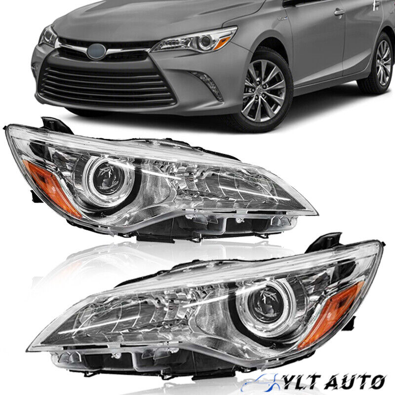 Headlights For 2015 2016 2017 Toyota Camry LE SE XLE XSE Projector Headlamp Pair