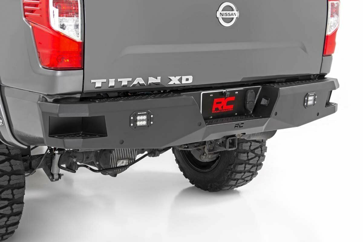 Rough Country Heavy-Duty Rear LED Bumper For Nissan Titan XD 16-21 2wd/4wd 10781